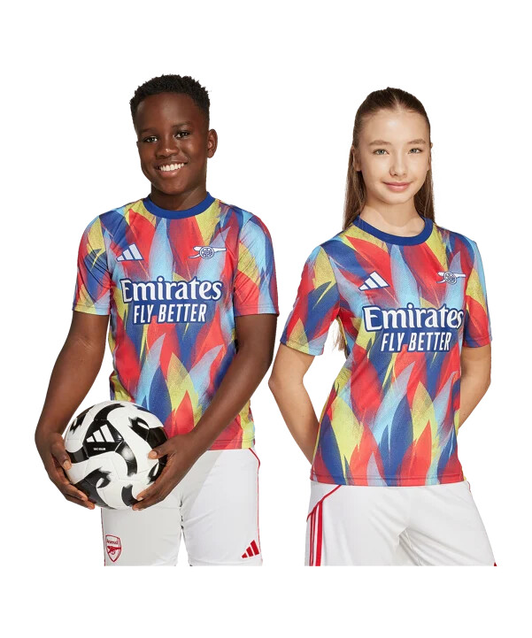 adidas fc arsenal london prematch t-shirt 20252026 kids blau