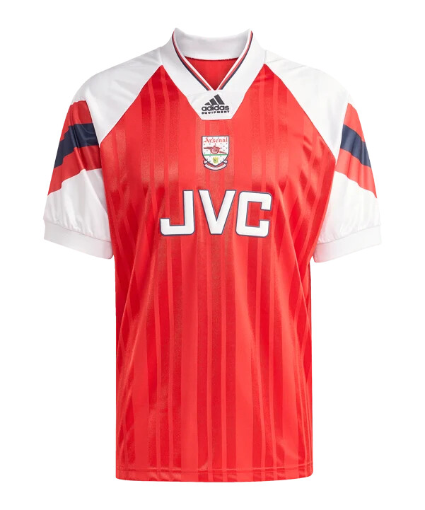 adidas fc arsenal london 92-94 trikot home rot