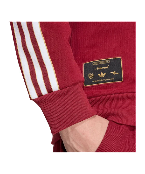 adidas fc arsenal london icon sweatshirt rot