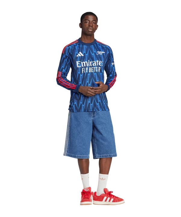 adidas fc arsenal london trikot langarm away 20252026 blau