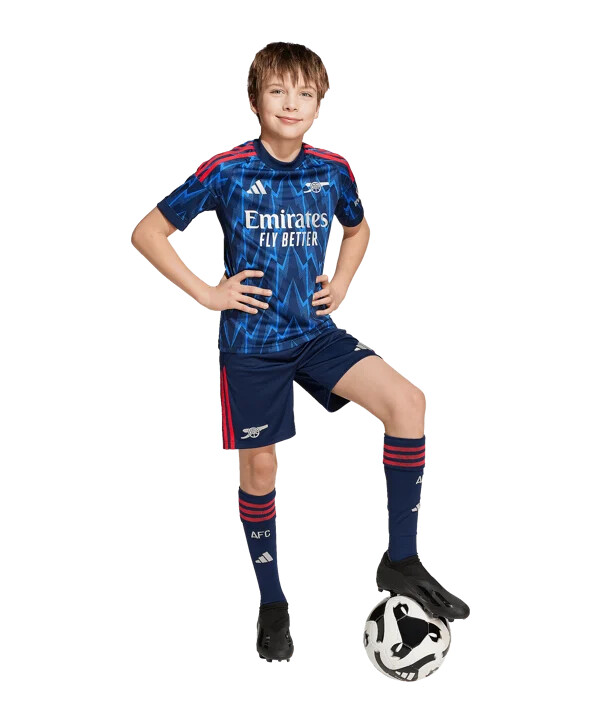 adidas fc arsenal london short away 20252026 kids blau