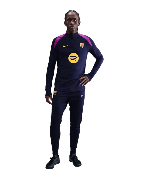 nike fc barcelona drill top sweatshirt dunkelblau f597
