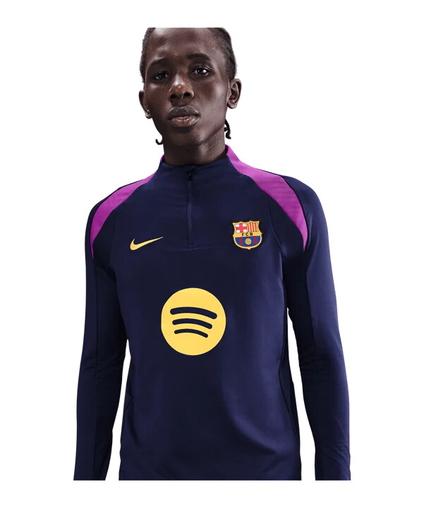 nike fc barcelona drill top sweatshirt dunkelblau f597
