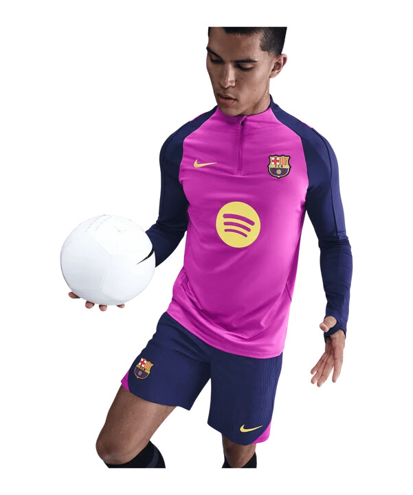 nike fc barcelona drill top sweatshirt lila f552