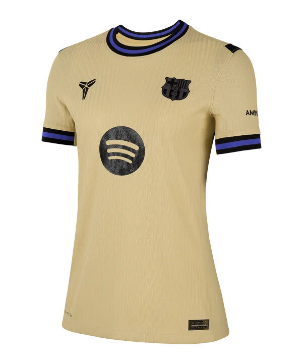 nike fc barcelona authentic trikot away 20252026 damen gold f783