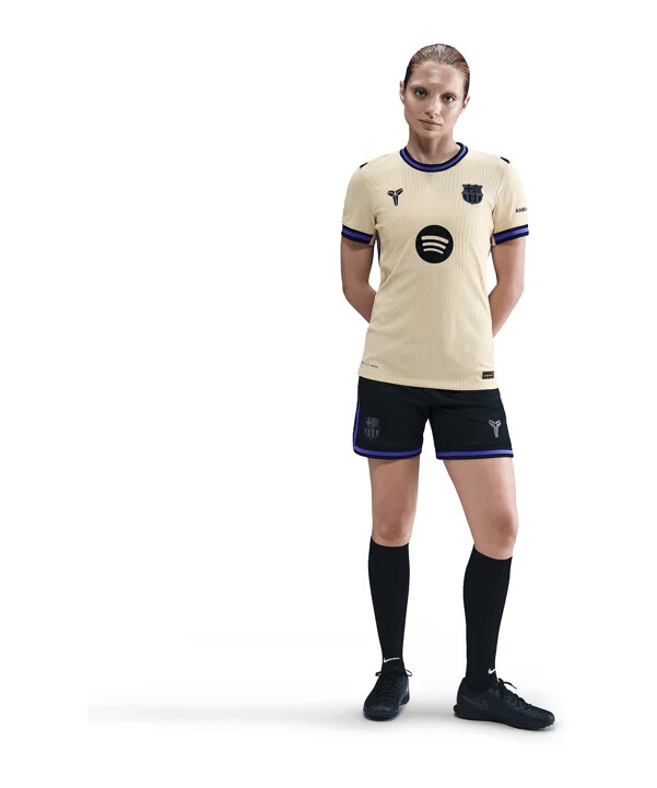 nike fc barcelona authentic trikot away 20252026 damen gold f783
