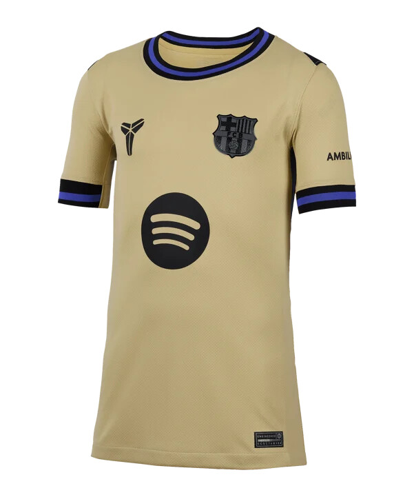 nike fc barcelona trikot away 20252026 kids gold f784