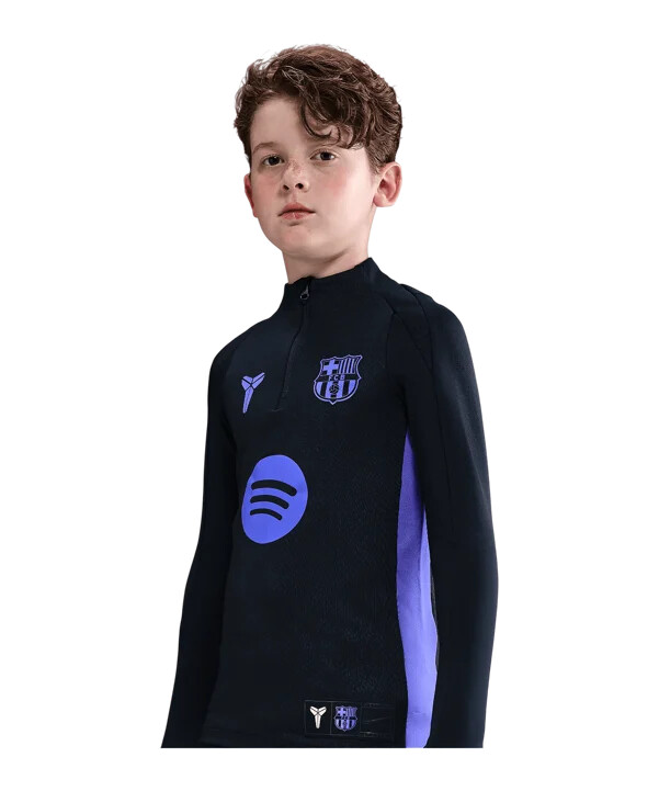 nike fc barcelona prematch t-shirt away 20252026 kids schwarz f011