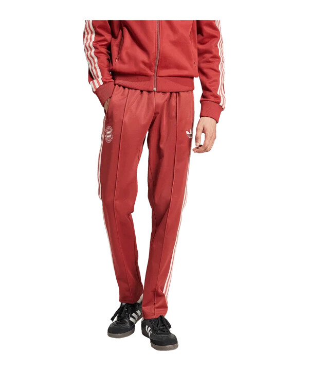 adidas originals fc bayern münchen beckenbauer trainingshose rot