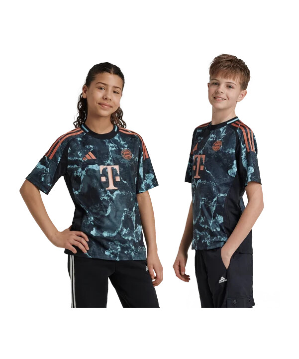 adidas fc bayern münchen trikot away 20242025 kids schwarz