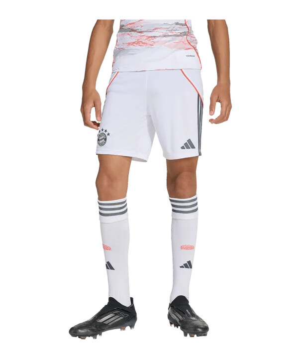 adidas fc bayern münchen short away 20252026 kids weiß
