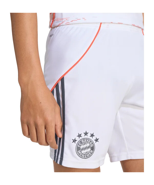 adidas fc bayern münchen short away 20252026 kids weiß