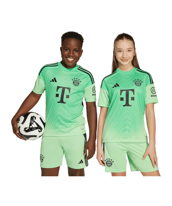 adidas fc bayern münchen torwarttrikot 20252026 kids grün
