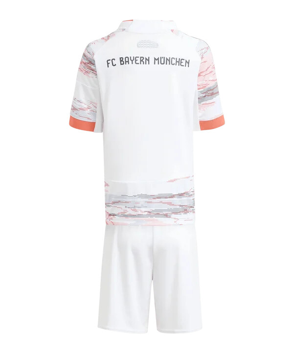 adidas fc bayern münchen mini trikot set away 20252026 kids weiß