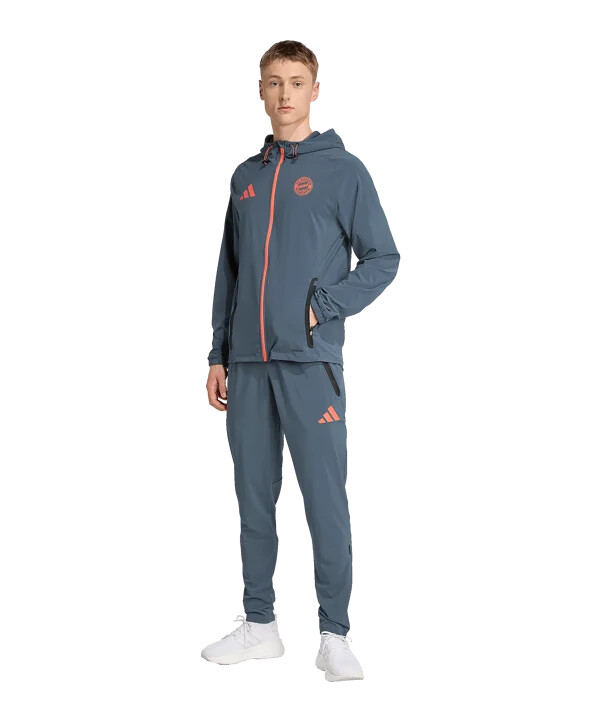 adidas fc bayern münchen tech travel hose grau