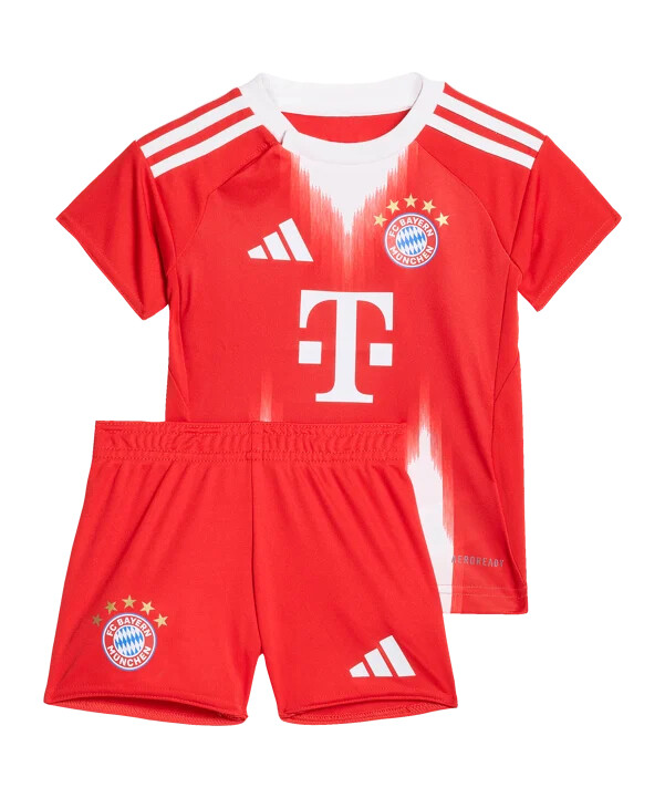adidas fc bayern münchen baby trikot set home 20252026 kids rot