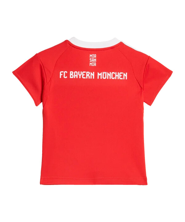 adidas fc bayern münchen baby trikot set home 20252026 kids rot