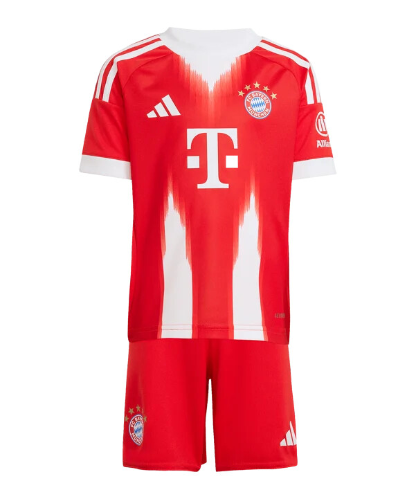 adidas fc bayern münchen mini trikot set home 20252026 kids rot