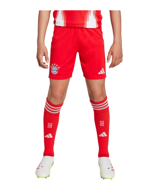 adidas fc bayern münchen short home 20252026 kids rot