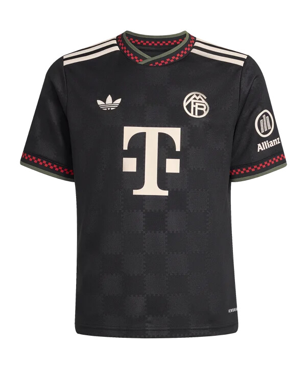adidas fc bayern münchen trikot 3rd 20252026 kids schwarz
