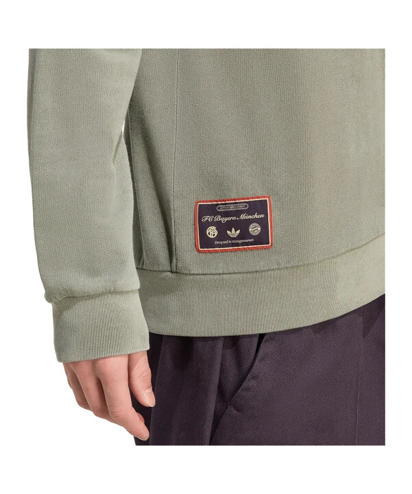 adidas fc bayern münchen icon halfzip jacke grün