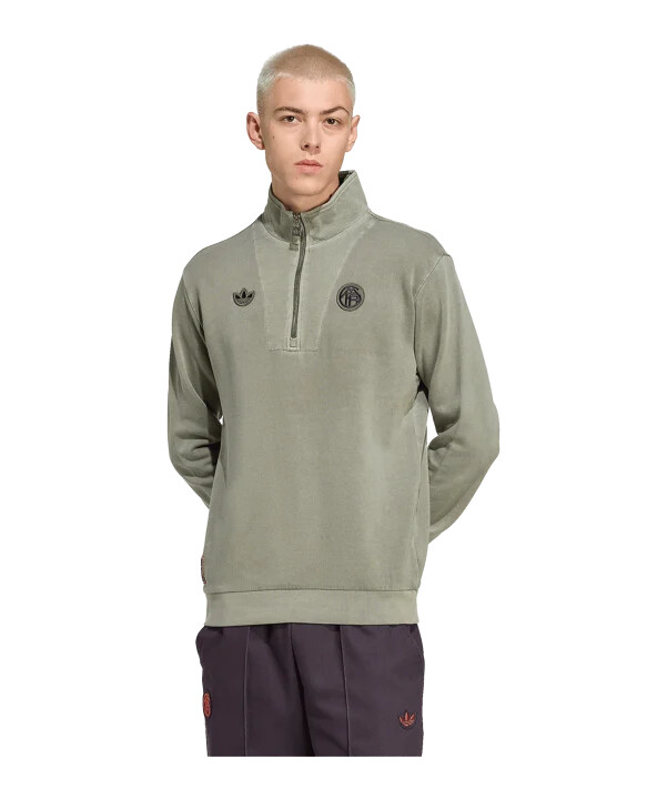 adidas fc bayern münchen icon halfzip jacke grün