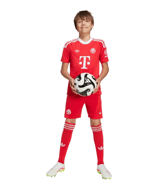 adidas fc bayern münchen torwarttrikot 3rd 20252026 kids rot