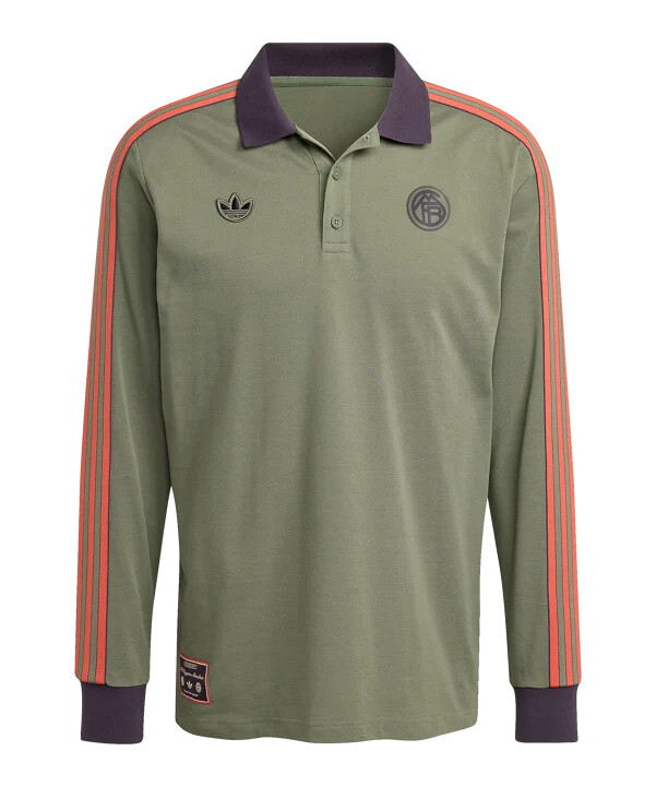 adidas fc bayern münchen icon long sleeve polo grün