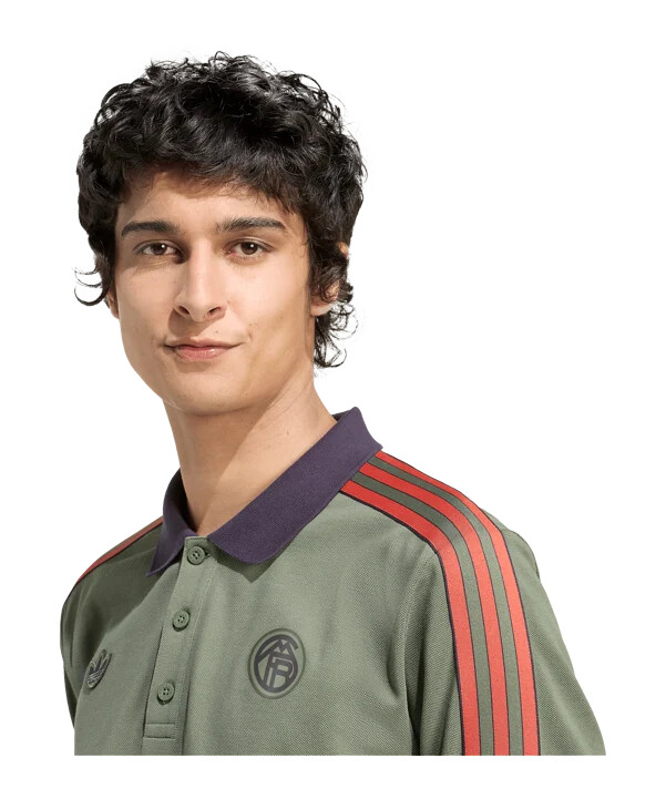 adidas fc bayern münchen icon long sleeve polo grün