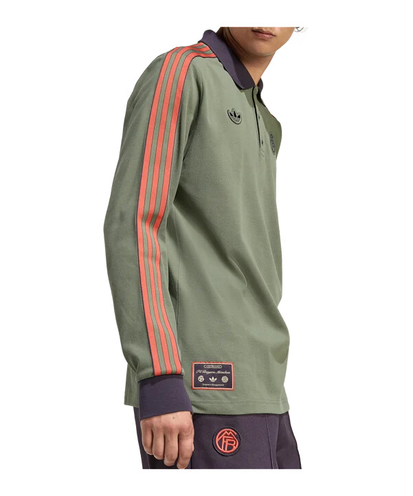 adidas fc bayern münchen icon long sleeve polo grün