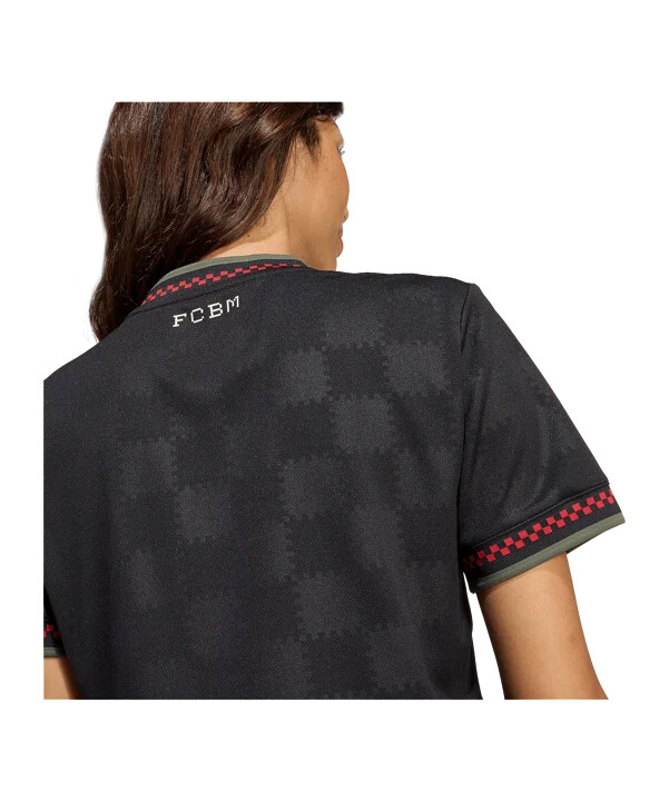 adidas fc bayern münchen cropped trikot 3rd 20252026 damen schwarz