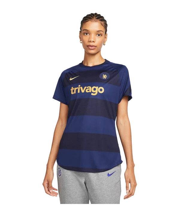 nike fc chelsea london prematch shirt 20212022 damen blau f422