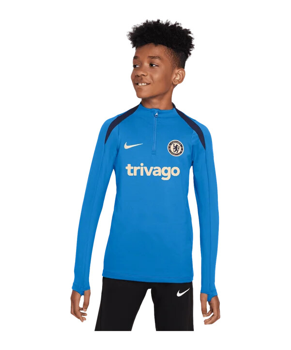 nike fc chelsea london drill top kids blau f436