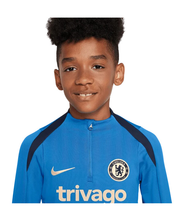nike fc chelsea london drill top kids blau f436