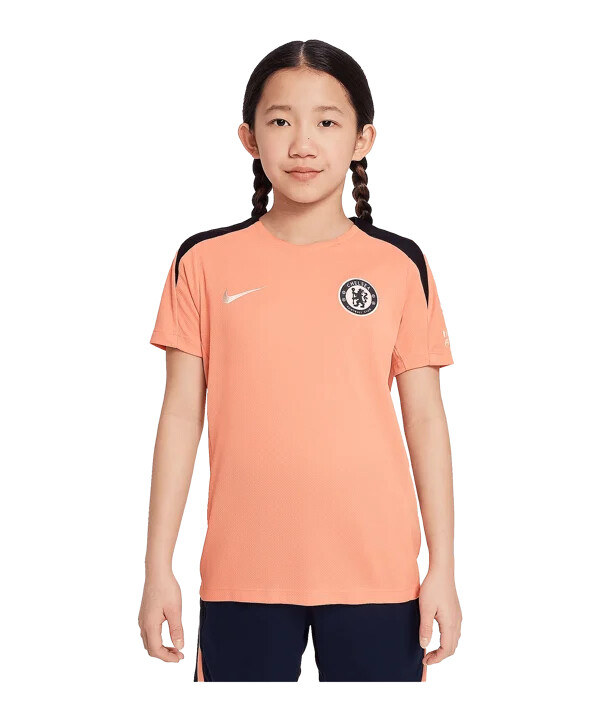 nike fc chelsea london trainingsshirt kids orange f845