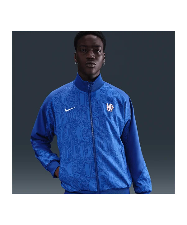 nike fc chelsea london strike anthem jacke blau f495