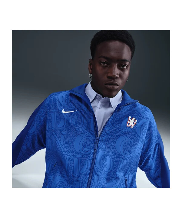 nike fc chelsea london strike anthem jacke blau f495