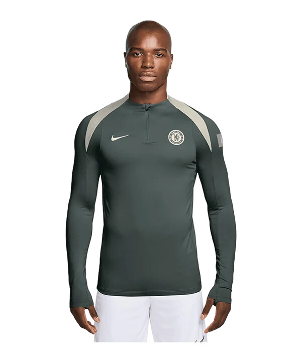 nike fc chelsea london strike drill top sweatshirt grün f347