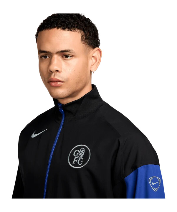 nike fc chelsea london trainingsjacke schwarz f011
