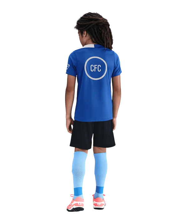 nike fc chelsea london trainingsshirt kids blau f481