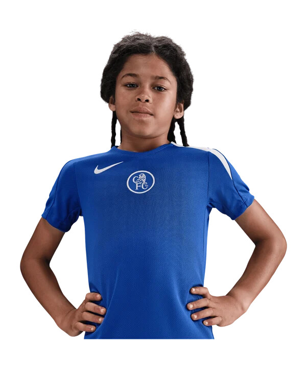 nike fc chelsea london trainingsshirt kids blau f481