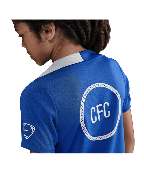 nike fc chelsea london trainingsshirt kids blau f481