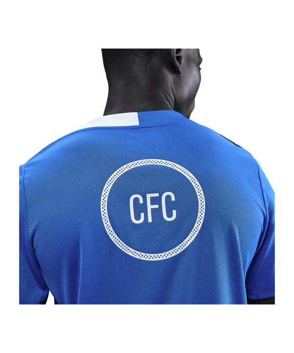 nike fc chelsea london strike trainingsshirt blau f481