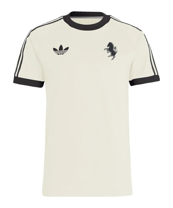 adidas originals juventus turin 3s t-shirt weiss