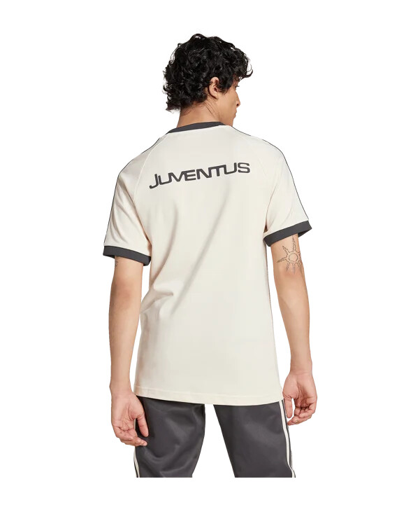 adidas originals juventus turin 3s t-shirt weiss