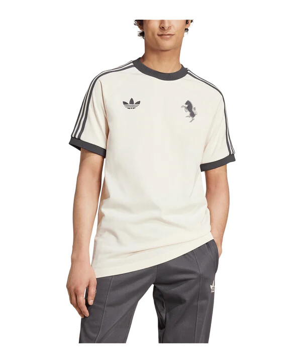 adidas originals juventus turin 3s t-shirt weiss