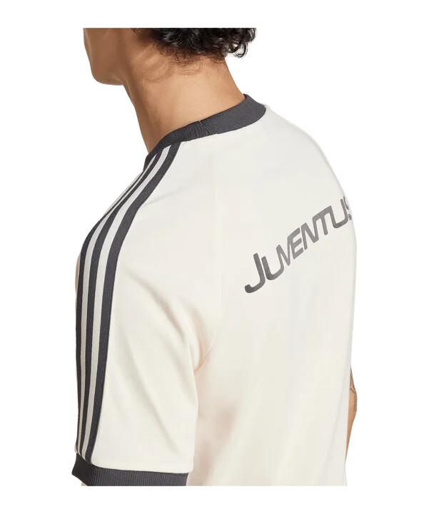 adidas originals juventus turin 3s t-shirt weiss