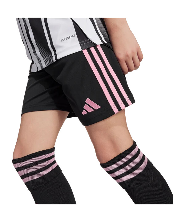 adidas juventus turin short home 20252026 kids schwarz