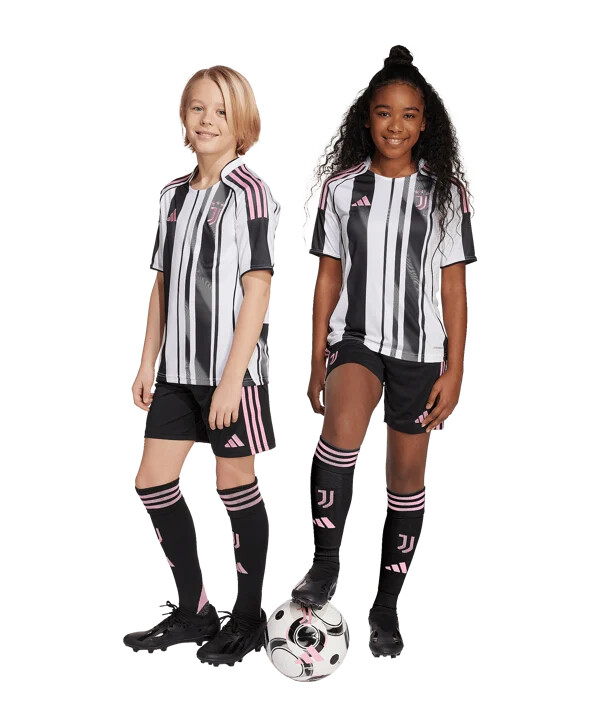 adidas juventus turin short home 20252026 kids schwarz