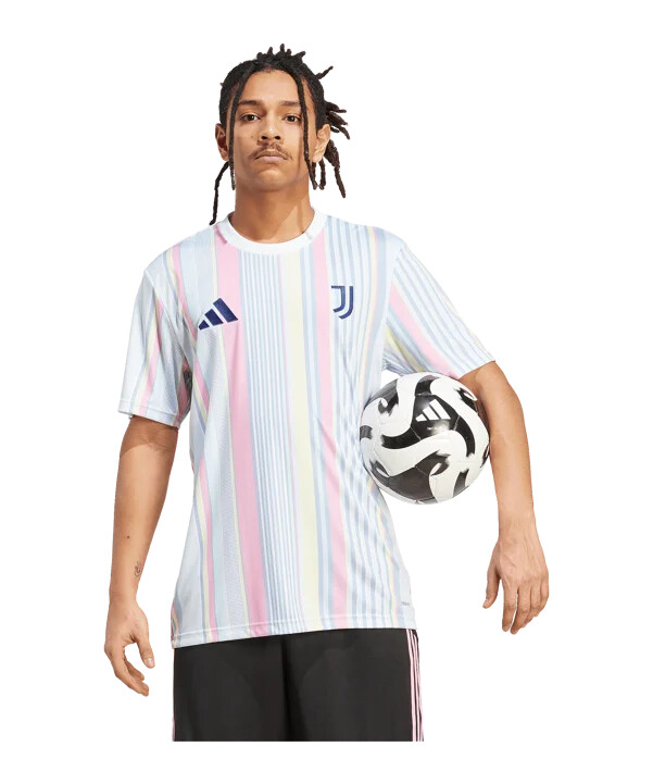 adidas juventus turin prematch trikot weiß